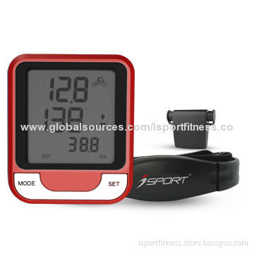 Wireless Exercise Waterproof Bicycle Computer with Pulse, Display Current Speed